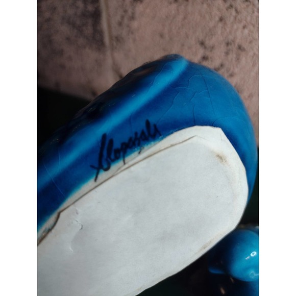 Ceramic Birds,Vintage, Turkish Blue birds,Doves,Set of 4,Family,Signed Turkish - Picture 8 of 9